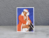 Santa's Boot Tom of Finland Holiday Card