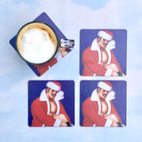 Tom of Finland Santa Daddy Wood Coaster
