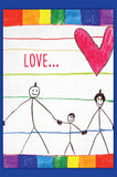 LOVE MAKES A FAMILY GAY GREETING CARD BY KWEER CARDS
