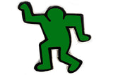 KEITH HARING DANCING MAN PIN - GREEN