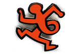 KEITH HARING TWIST MAN PIN - ORANGE