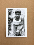 TOM OF FINLAND THE DARKROOM EXHIBITION POSTCARD (model in a-shirt and jeans)