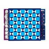 Jonathan Adler 2-in-1 Travel Game Set: backgammon and checkers