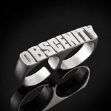 Bruce LaBruce Obscenity Double Ring by Jonathan Johnson