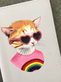 BERKLEY BESTIARY RAINBOW KITTEN PASSPORT COVER