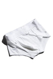 WE ARE SPASTOR WHITE BOXER BRIEF W/ HOLES