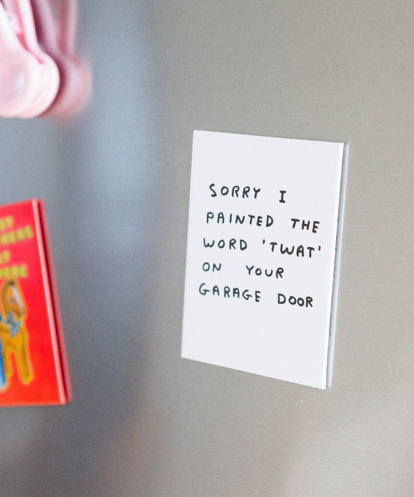 Twat Magnet Third Drawer Down X David Shrigley