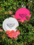 Tom of Finland Flying Cock Frisbee by Peachy Kings - HOT PINK