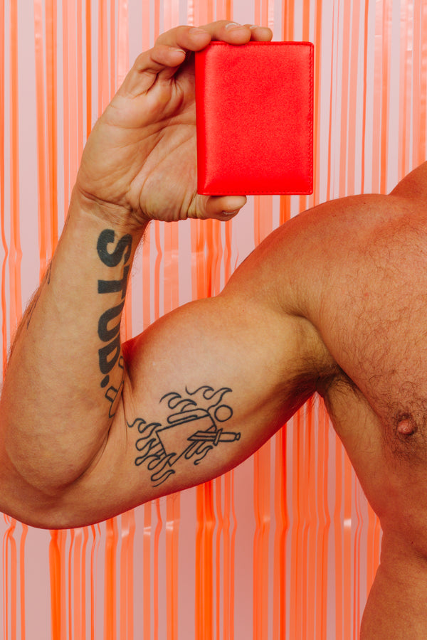 COMME DES GARCONS CLASSIC FOLD WALLET ORANGE