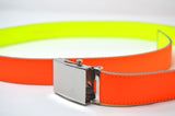 Comme des Garçons Orange Leather Fluo Line G Belt